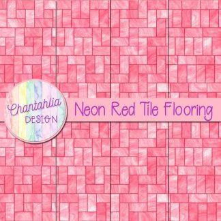 Free neon red tile flooring digital papers