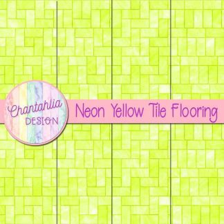 Free neon yellow tile flooring digital papers