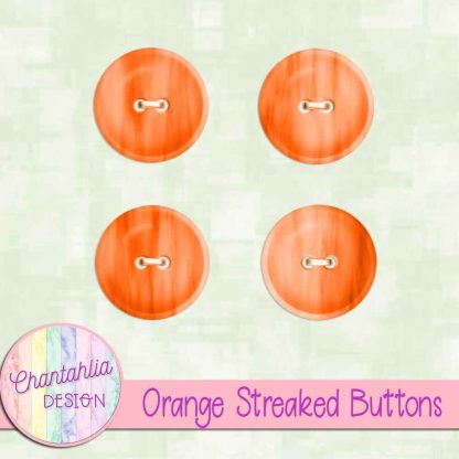 Free orange streaked buttons