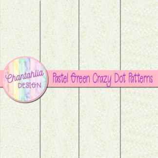 Free pastel green crazy dots patterns digital papers