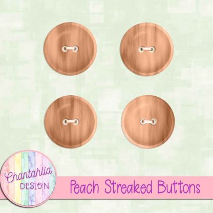 Free peach streaked buttons