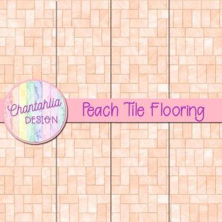 Free peach tile flooring digital papers