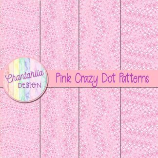 Free pink crazy dots patterns digital papers