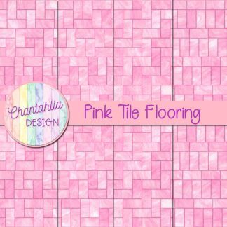 Free pink tile flooring digital papers