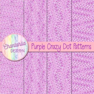 Free purple crazy dots patterns digital papers