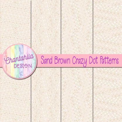 Free sand brown crazy dots patterns digital papers