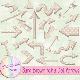 Free sand brown polka dot arrows
