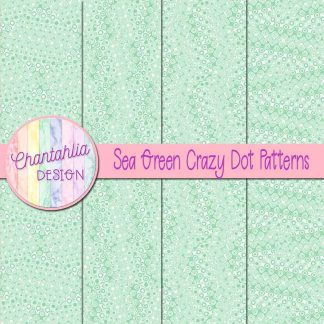 Free sea green crazy dots patterns digital papers