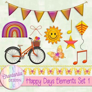 Free design elements in a Happy Days theme