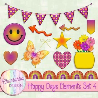 Free design elements in a Happy Days theme