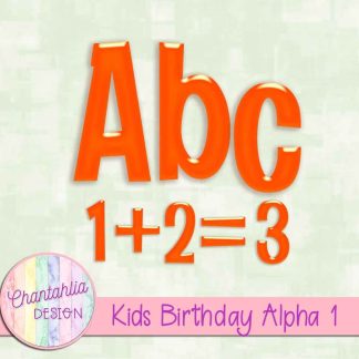 Free alpha in a Kids Birthday theme