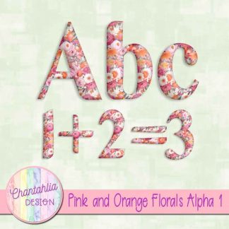 Free alpha in a Pink and Orange Florals theme