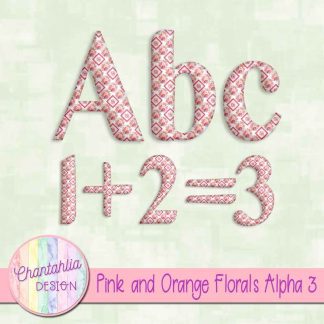 Free alpha in a Pink and Orange Florals theme