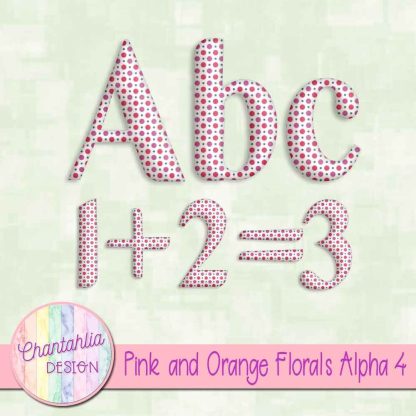 Free alpha in a Pink and Orange Florals theme