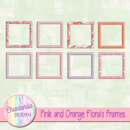 Free frames in a Pink and Orange Florals theme