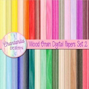 Wood Grain Digital Papers Set 2 - Chantahlia Design
