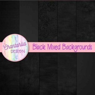 Free black mixed backgrounds digital papers