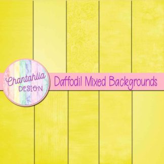 Free daffodil mixed backgrounds digital papers