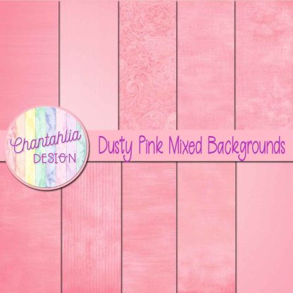 Free dusty pink mixed backgrounds digital papers