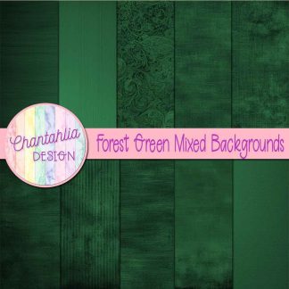 Free forest green mixed backgrounds digital papers