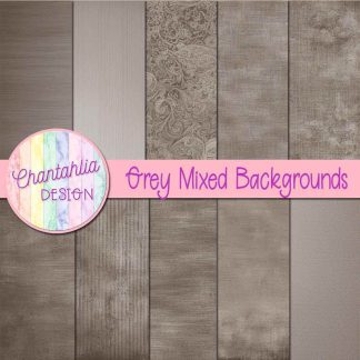 Free grey mixed backgrounds digital papers