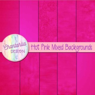 Free hot pink mixed backgrounds digital papers