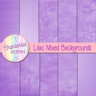 Free lilac mixed backgrounds digital papers