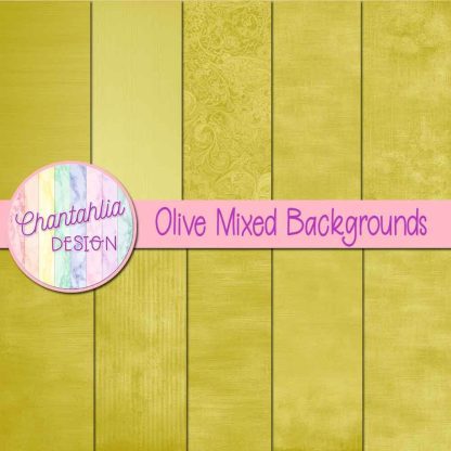 Free olive mixed backgrounds digital papers