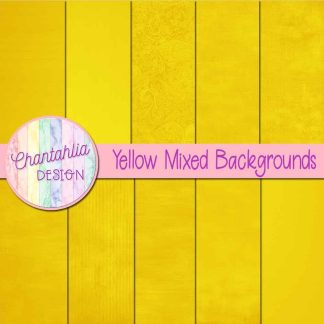 Free yellow mixed backgrounds digital papers