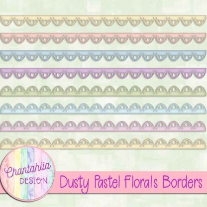 Free borders in a Dusty Pastel Florals theme