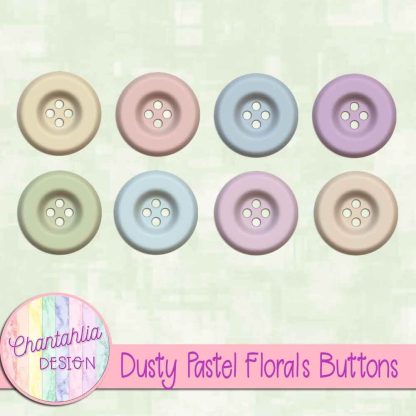 Free buttons in a Dusty Pastel Florals theme