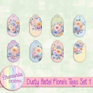 Free tags in a Dusty Pastel Florals theme