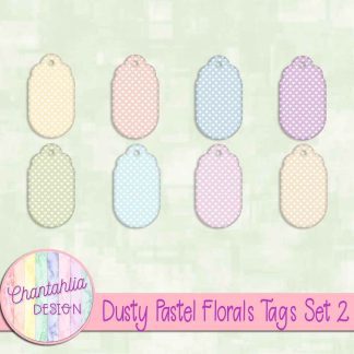 Free tags in a Dusty Pastel Florals theme