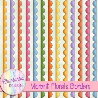 Free borders in a Vibrant Florals theme