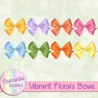 Free bows in a Vibrant Florals theme