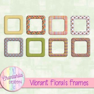 Free frames in a Vibrant Florals theme