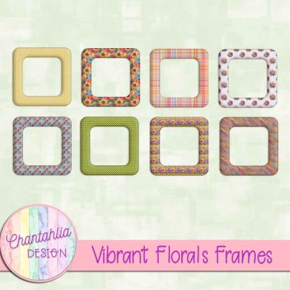 Free frames in a Vibrant Florals theme