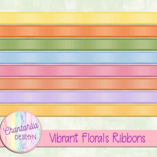 Free ribbons in a Vibrant Florals theme