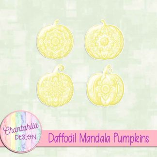 Free daffodil mandala pumpkins