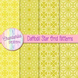 Free daffodil star grid patterns