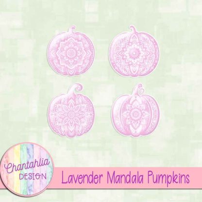 Free lavender mandala pumpkins