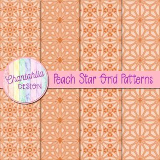 Free peach star grid patterns