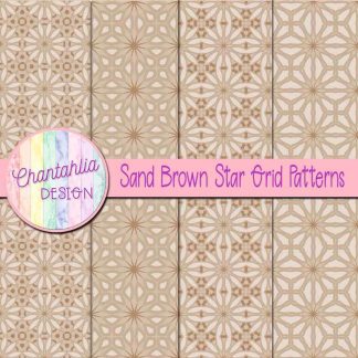 Free sand brown star grid patterns