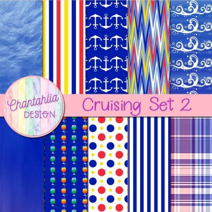 Free digital papers in a Cruising theme