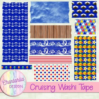 Free washi tape in a Cruising theme