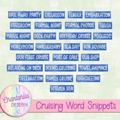 Free word snippets in a Cruising theme