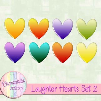 Free hearts in a Laughter theme