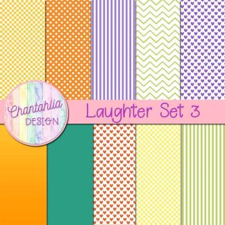 Free digital papers in a Laughter theme