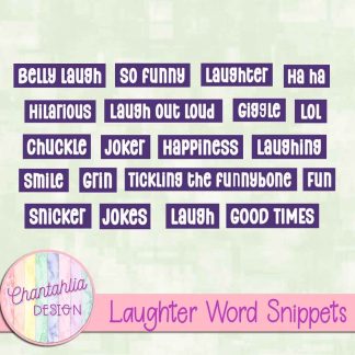 Free word snippets in a Laughter theme