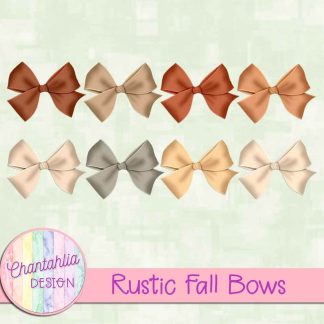 Free bows in a Rustic Fall theme